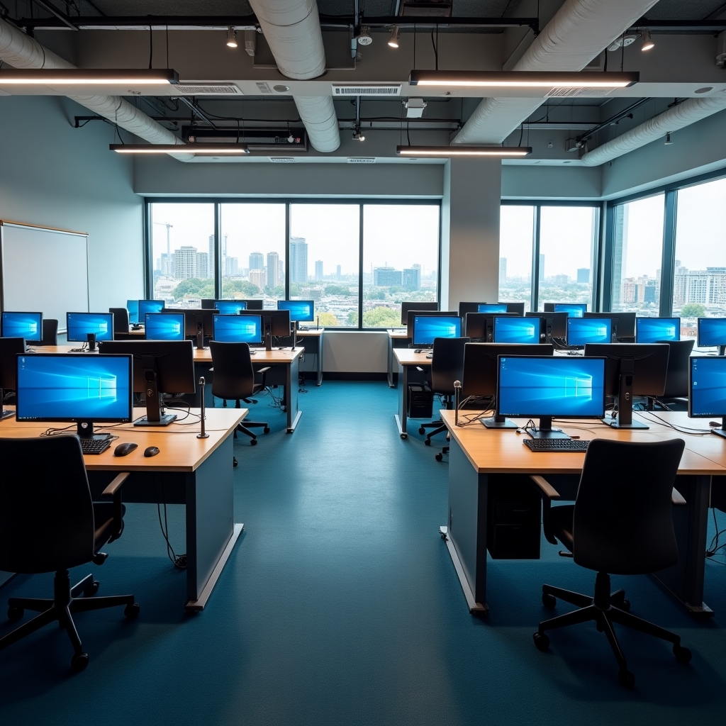 Equipped computer classroom